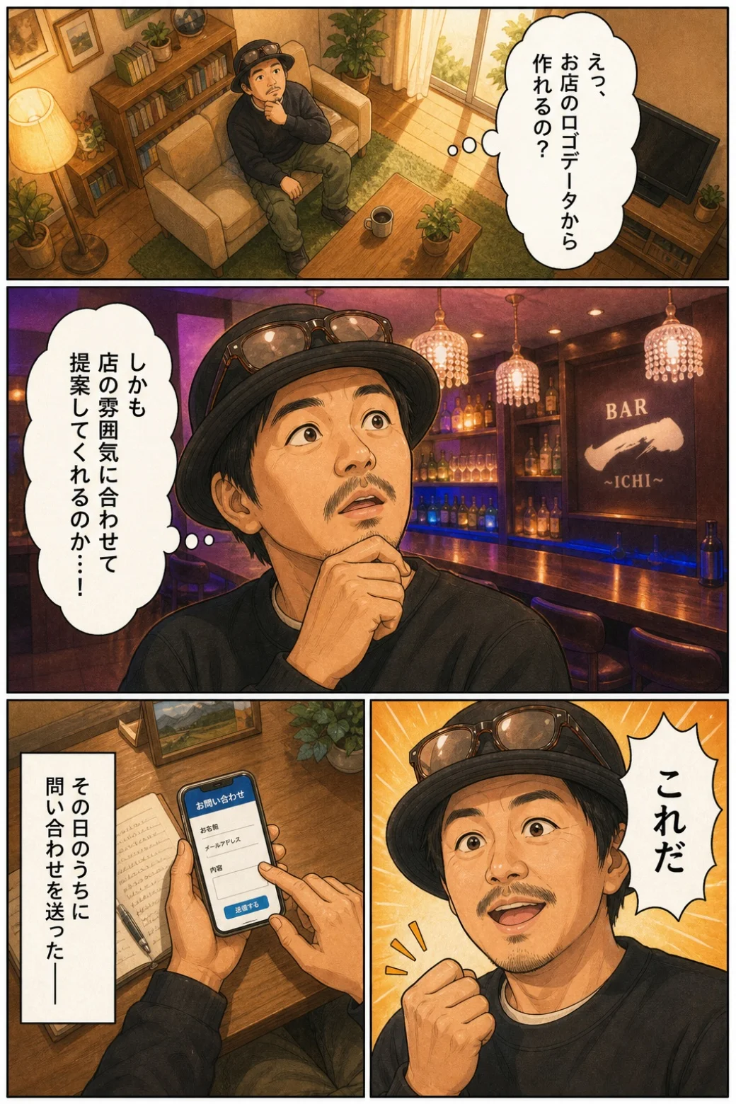 ストーリー漫画 4ページ目